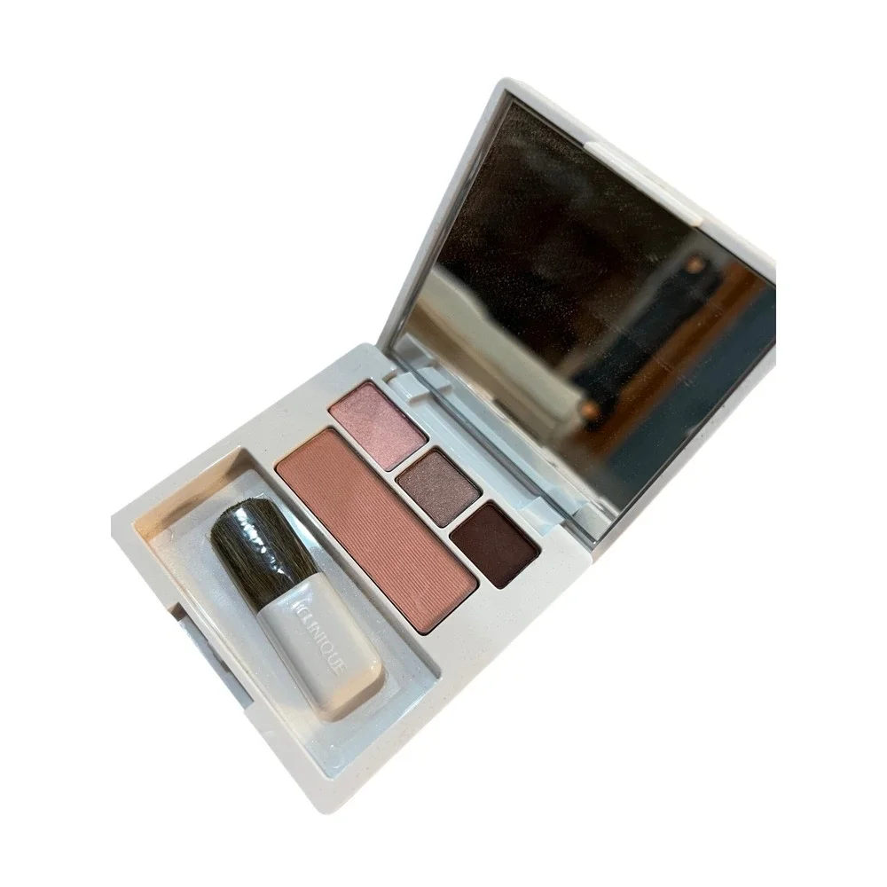 CLINIQUE Lulu DK Day Into Date Makeup Palette Pink Blush Strawberry Fudge Mirror